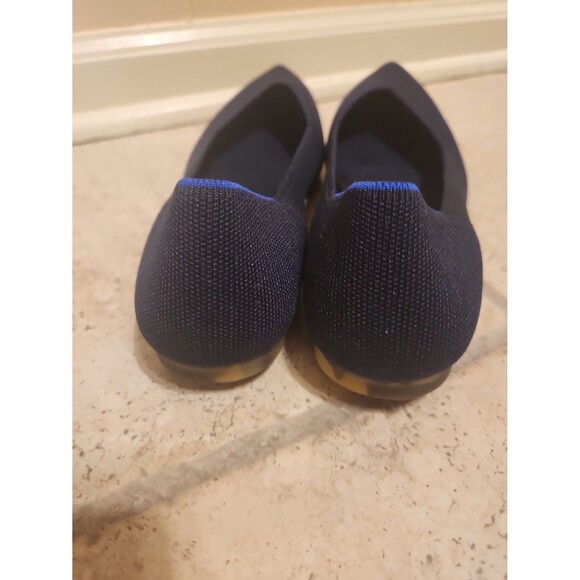Rothy's "The Point" Flats in Deep Navy Blue w/ Camo Soles Size 10.5 - Picture 5 of 11